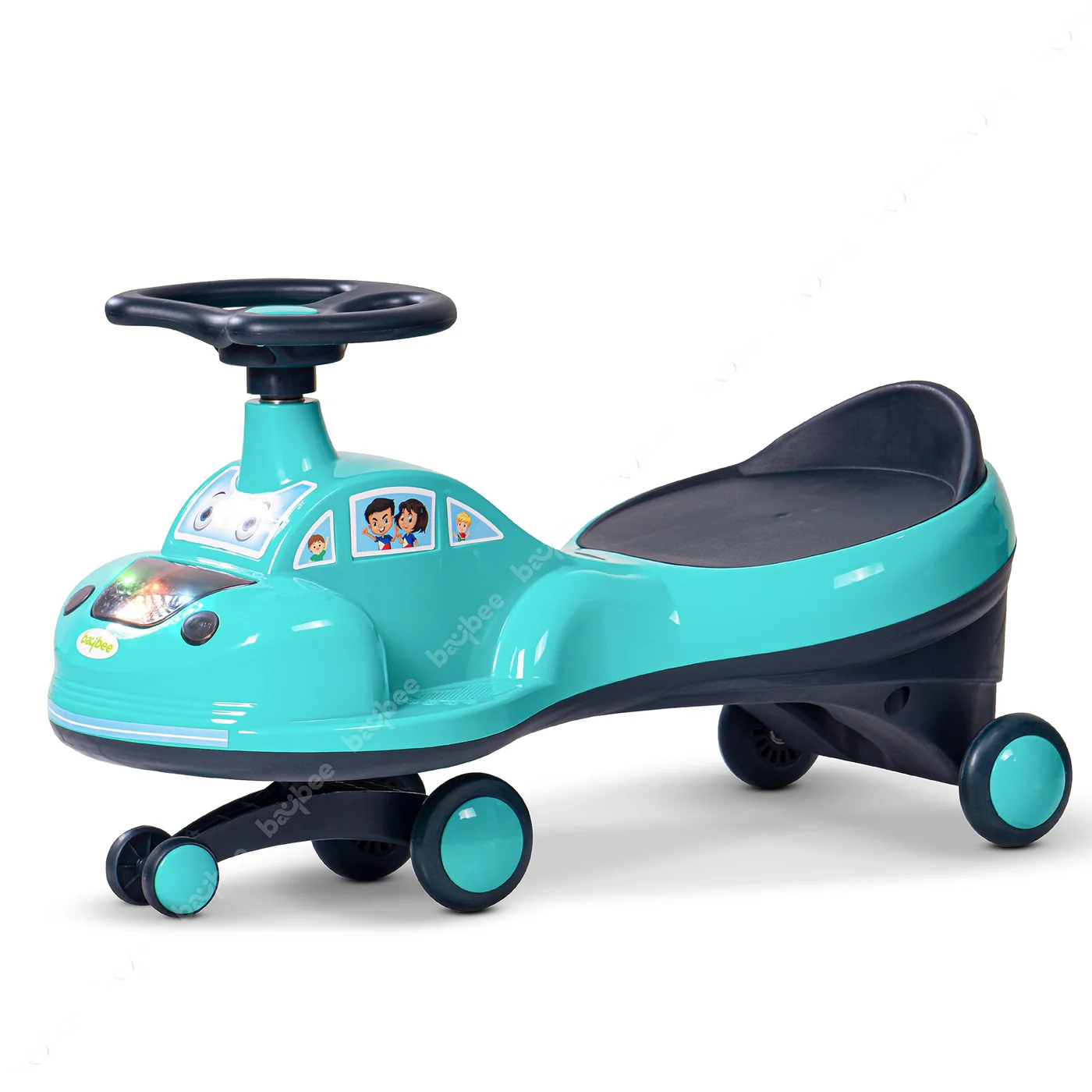 Baybee Flare Magic Swing Cars for Kids with PP Wheels- Blue Baybee Flare Magic Swing Cars for Kids with PP Wheels- Blue