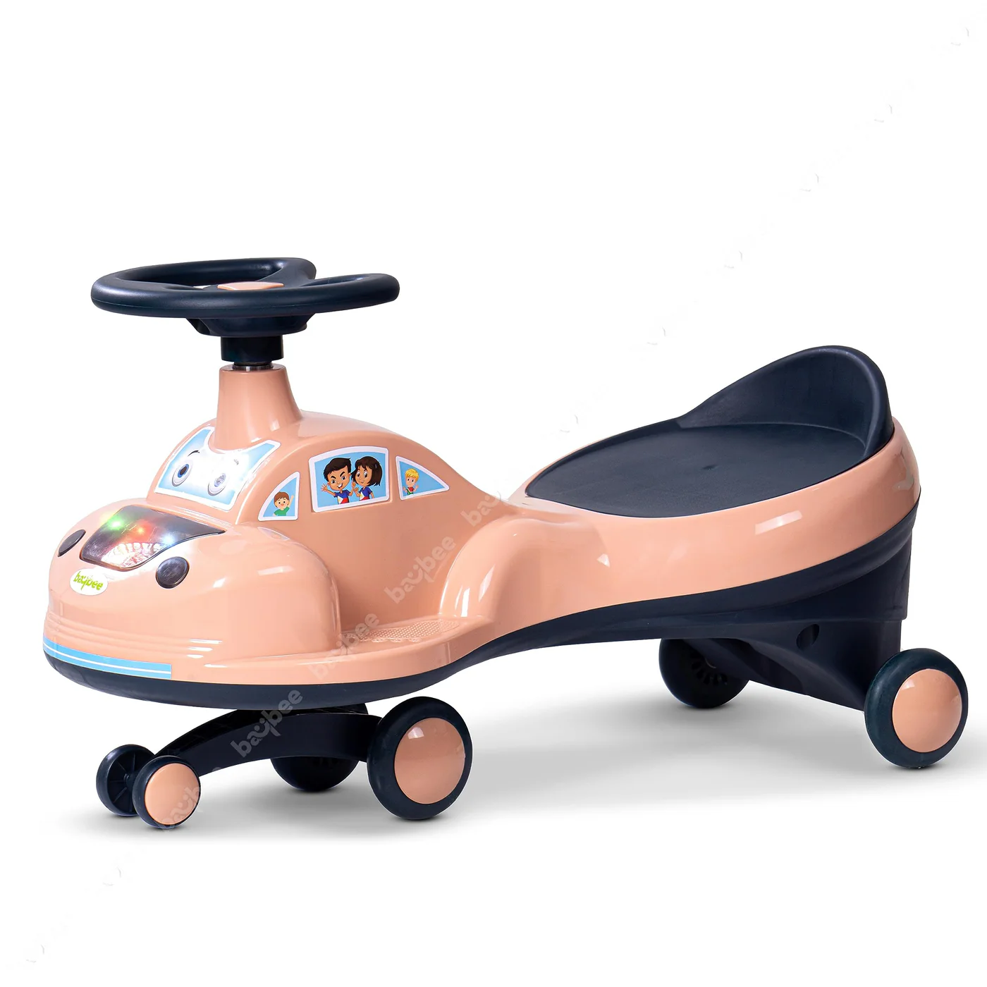 Baybee Flare Kids Ride on Magic Swing Cars with Flashing LED Lights Music & PP Wheels- Pink Baybee Flare Kids Ride on Magic Swing Cars with Flashing LED Lights Music & PP Wheels- Pink